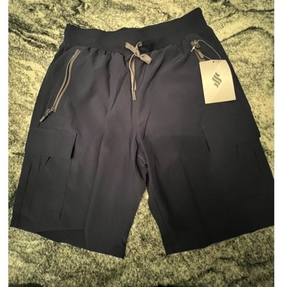 Soothfeel Cargo Shorts Womens S Navy Blue New Performance Hiking Utility Pockets